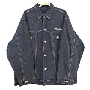 Men's Phat Farm‎ Blue Jean Denim Jacket XXL